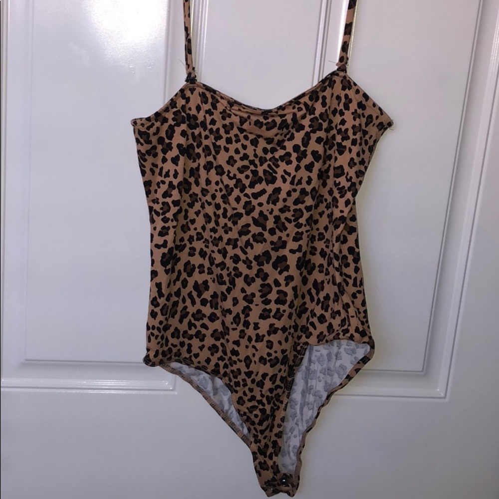Cheetah print leotard